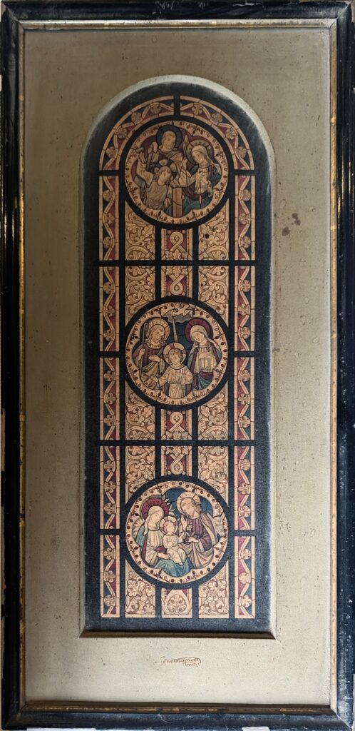 Historische Fensterskizze aus dem Werkstattarchiv